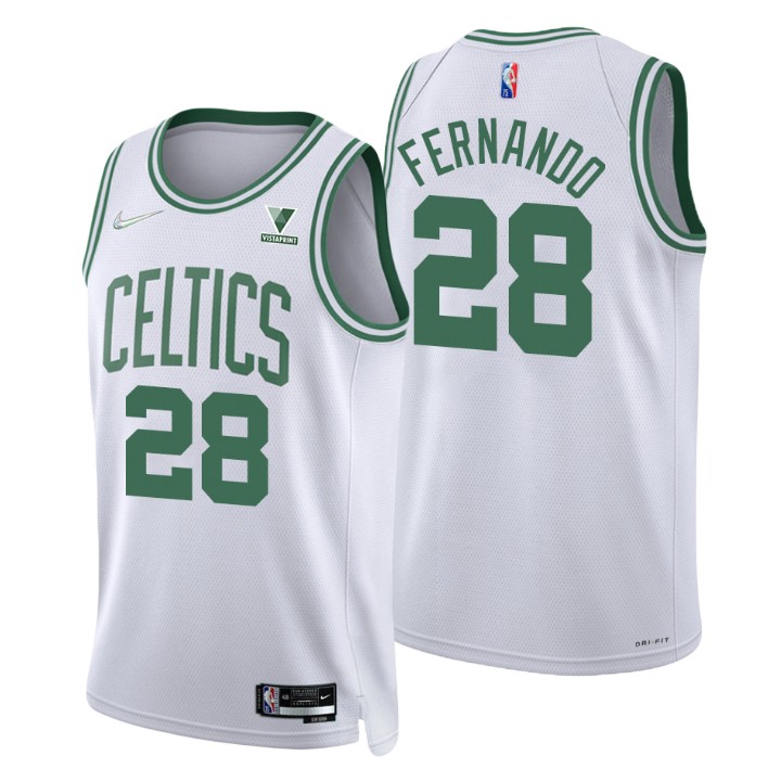 Men's Boston Celtics Bruno Fernando #28 Diamond 75th Anniversary Association Jersey 2401IZZS